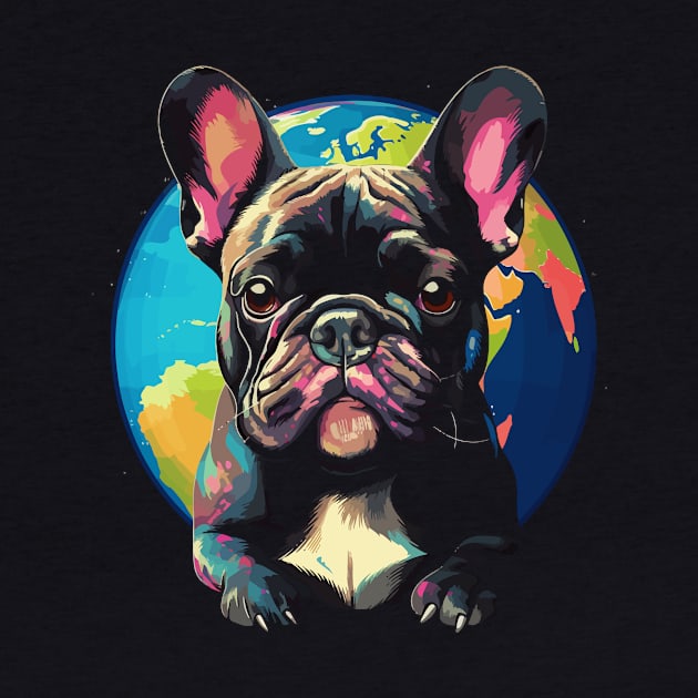 French Bulldog Earth Day by JH Mart